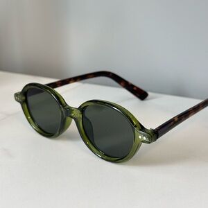 Acetate Small Round Sunglasses Polarized Unisex Oval Sunglasses Retro